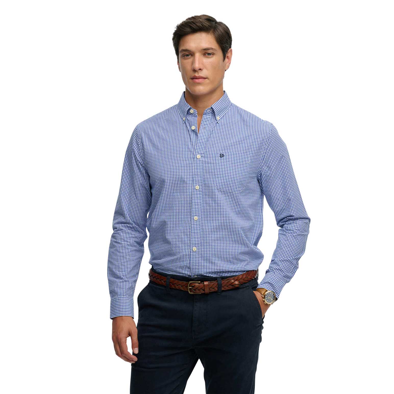 Superdry Preppy Poplin Long Sleeve Shirt